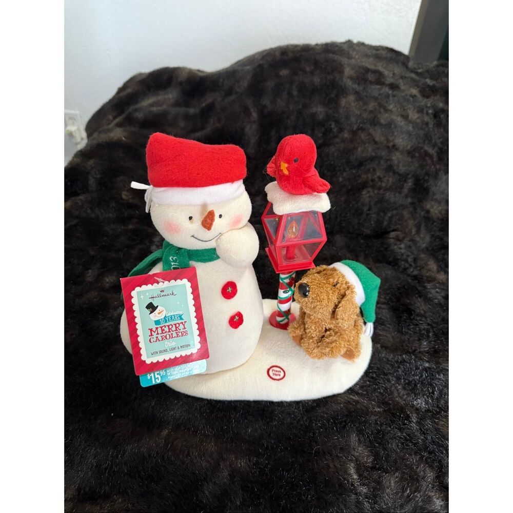 Hallmark Merry Christmas Carolers Jingle pals Xmas animated decor figure New